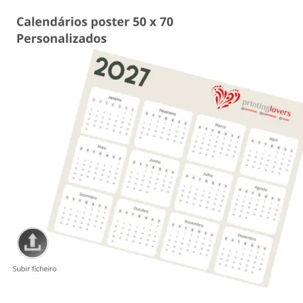 Calendários poster 70x100 cm